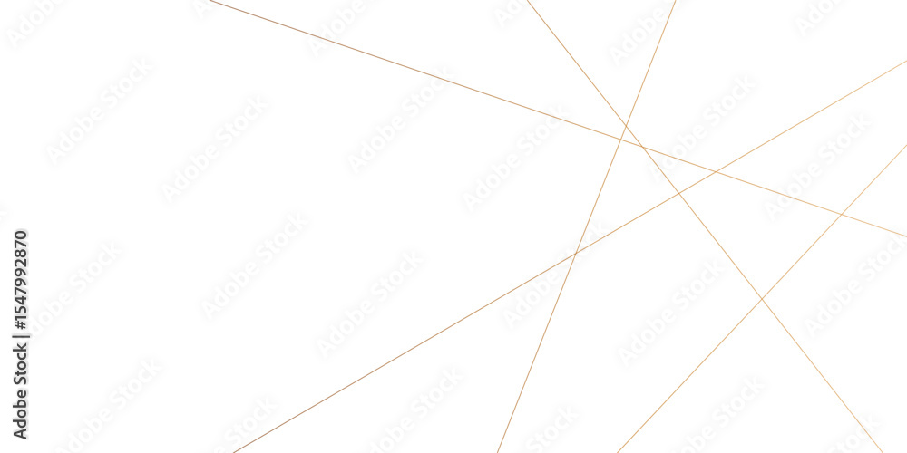 Aufkleber abstract luxury gold geometric random chaotic lines with many squares and triangles shape on white b