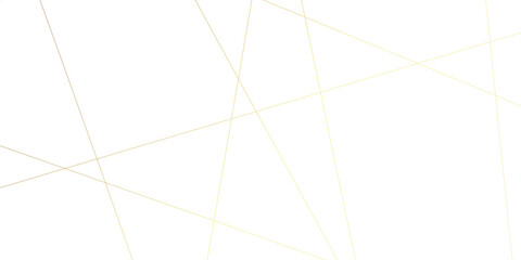 Abstract luxury gold geometric random chaotic lines with many squares and triangles shape on white background.	