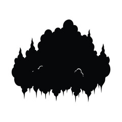 Fog silhouette illustration