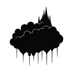 Fog silhouette illustration