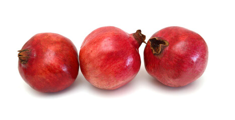 Pomegranate isolated on the white background 