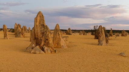 Limestone Pinnacles standing tall in Western Australia.