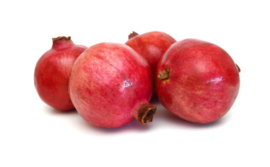 Pomegranate isolated on the white background 