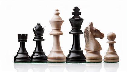 chess pieces isolated on transparent background