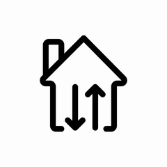 house transfer moving icon vector sign