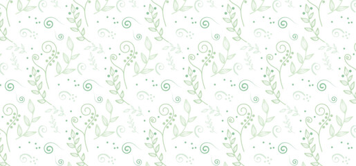 Hand Drawing Floral Seamless Pattern - multi color pattern with flower and leaf