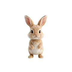Obraz premium Adorable Baby Bunny Rabbit Standing on Hind Legs
