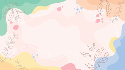 Abstract simply background with natural line arts