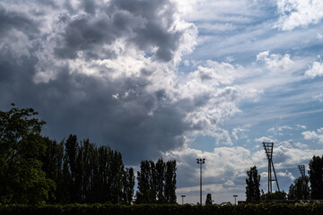 Dark rain clouds