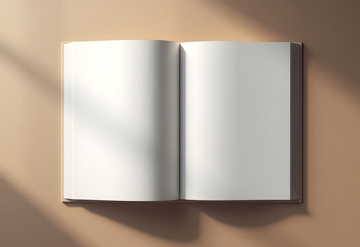 A4 Book Spread PSD Mockup