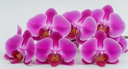Beautiful Purple Orchids in Full Bloom A Floral Arrangement