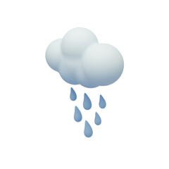 3d cloud and rain