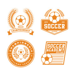 retro football logo design