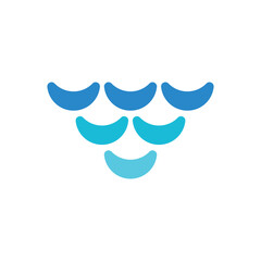 Water Wave Logo Icon