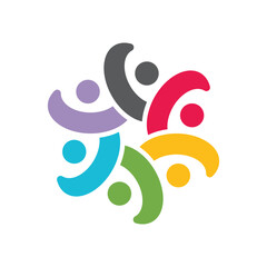 Obraz premium Community Logo Icon