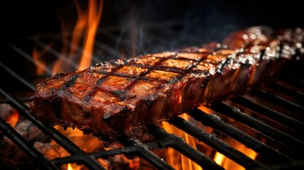 ribs cookout bbq food background