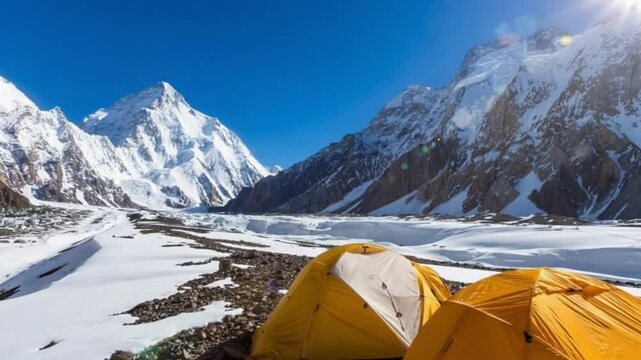 K2 mountain peak, second highest mountain in the world, K2 trek, Pakistan, Asia