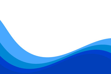 Abstract blue wave design on black background, layered curves, flowing lines, dynamic graphic, modern template, corporate presentation, website banner, digital art, smooth transitions, vibrant