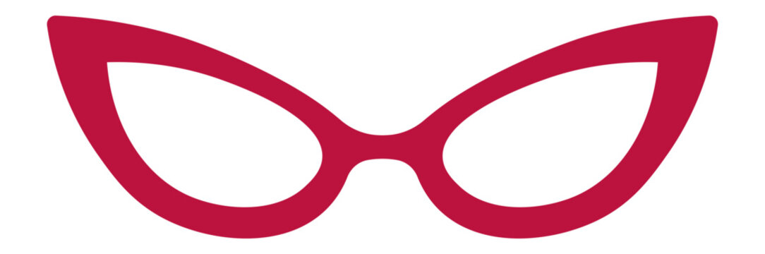 Crimson cat eye glasses represent a vintage fashion style, adding a touch of retro charm and intrigue to any look, perfect for expressing both elegance and mystery