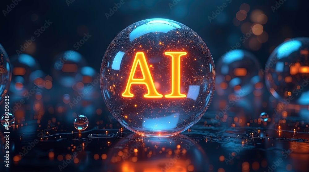 Aufkleber stock banner technology based on data science and innovation is used in internet cyberspace by a rou