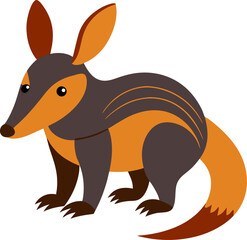 illustration of a cartoon Aardvark