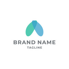 Elegant Butterfly Monogram Logo with Letter A in Feminine Minimalist Style