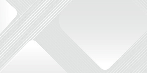 Modern Semple background design with diagonal line pattern in grey colour. Vector white horizontal template for business banner