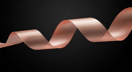 Red satin ribbon accentuates the sensual beauty of a woman in black lingerie and stockings, her long, slim legs adorned with hot red heels