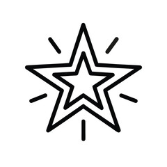 golden star isolated on white