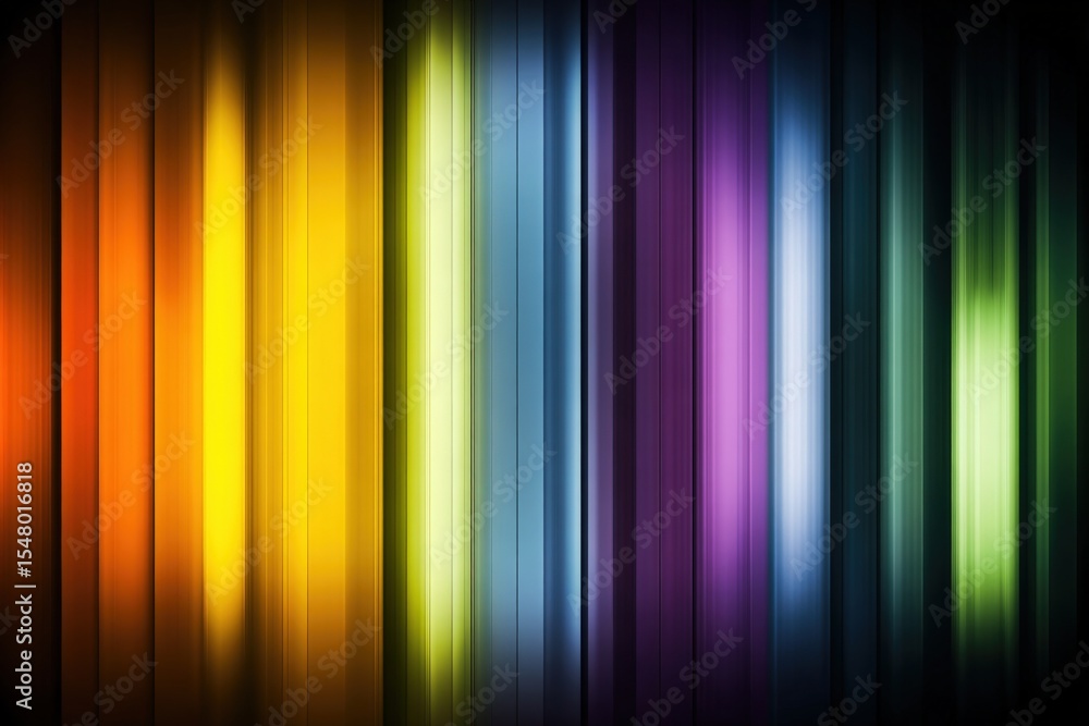 Aufkleber vibrant multicolored abstract background with vertical light streaks in rainbow spectrum for design 