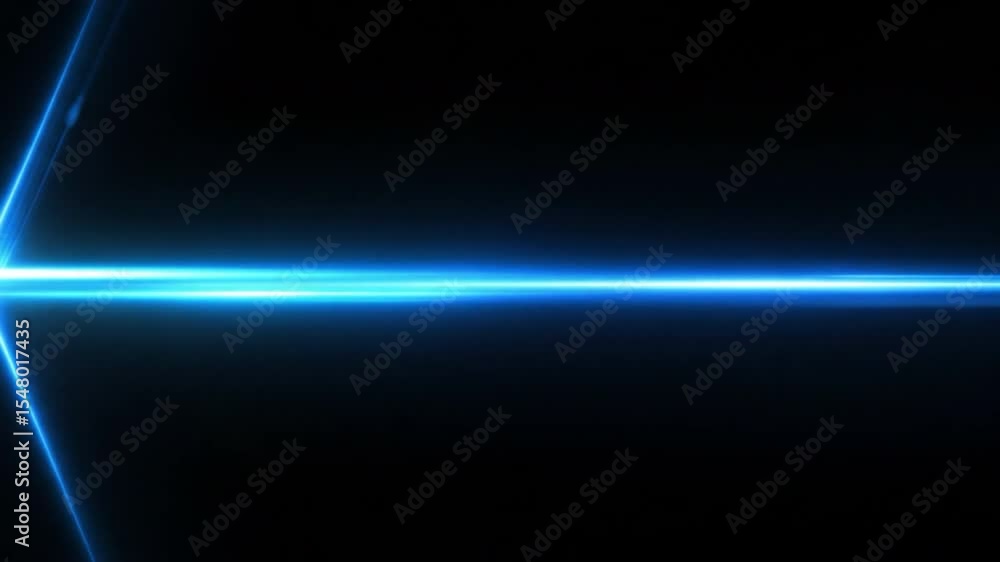 Poster dynamic abstract blue light streaks forming futuristic design elements across a dark background perf