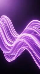 Abstract purple wavy lines in a dark background, creating a dynamic visual effect.