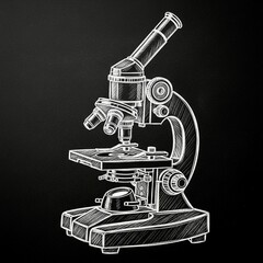 Chalk microscope illustration
