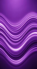 Abstract image featuring wavy, luminous lines in shades of purple, creating a dynamic and flowing pattern.