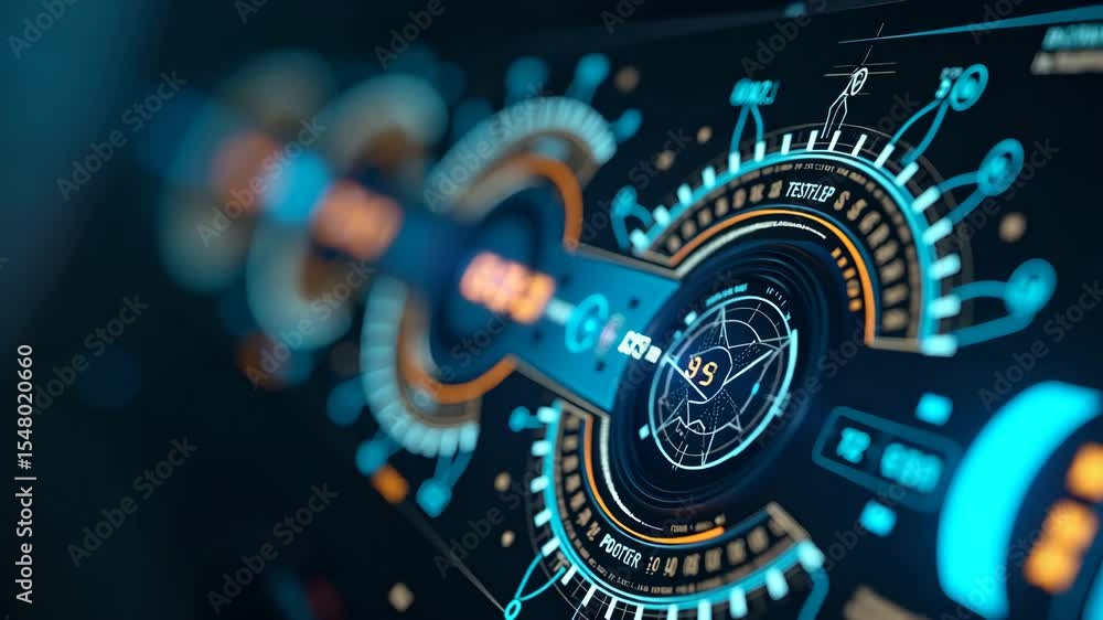 Poster refined visuals of space technology breakthroughs: advanced robotics, high-performance instruments &