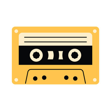 Cassette Tape Vector Illustration Retro Audio Format