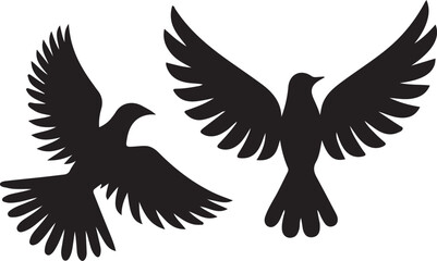 eagle vector illustration silhouette