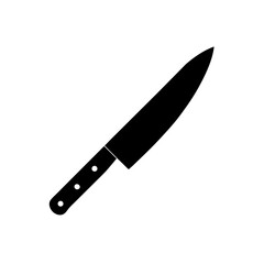 Chef Knife Icon Vector with Flat and Clean Isolated Look