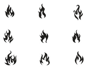 Fire flame vector illustration design