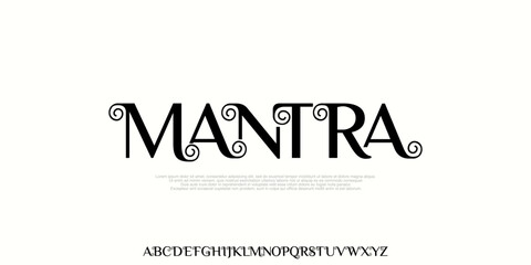 Elegant Luxury Font Uppercase . Beauty Classic Lettering Minimal Fashion Designs. Typography modern serif fonts regular decorative vintage concept. vector illustration