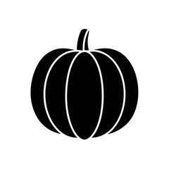 Pumpkin Icon Vector in Flat and Clean Isolated Design