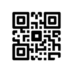 QR Code Icon Vector in Flat and Clean Isolated Look