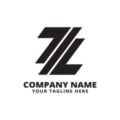 Obraz premium Modern Business Logo Design Featuring Abstract Shapes and Personalized Text
