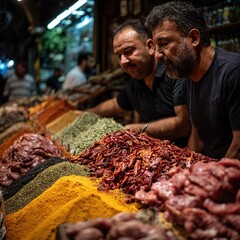 Grilled lamb prepared for Eid al-Adha celebration with traditional spices