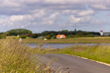Nykobing Mors, Denmark A rural road leading to the Limfjord. © Alexander