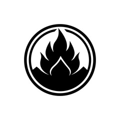 Trail Blaze Circle Icon Vector with Flat and Clean Isolated Look
