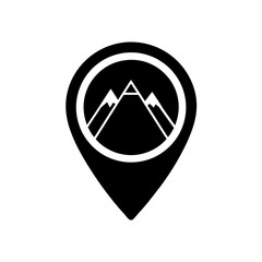 Trail Marker Icon Vector with Flat and Clean Isolated Style