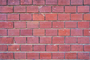 Background made of an old red brick wall