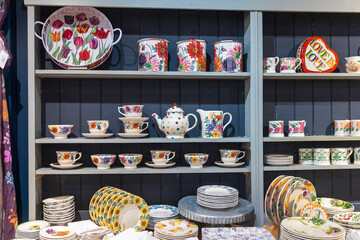 London, UK, 15 May 2025,  Liberty shop.  Emma Bridgewater spring collection on display.