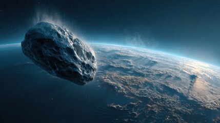 Asteroid threat to earth visual